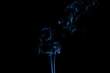 Smoke on a black background