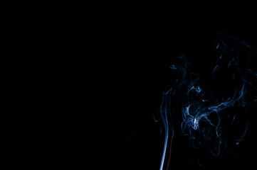 Smoke on a black background