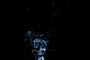 Smoke on a black background