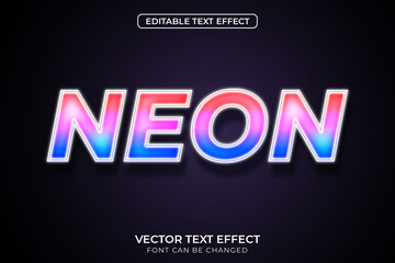 Naklejka na ściany i meble Neon Text Effect