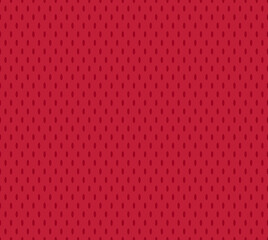 Red Hockey Jersey Texture Seamless Vector Pattern. Sports Background. Athletic Mesh Fabric Close-Up. Breathable and Moisture Wicking Sportswear Textile.