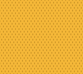 Yellow Hockey Jersey Texture Seamless Vector Pattern. Sports Background. Athletic Mesh Fabric Close-Up. Breathable and Moisture Wicking Sportswear Textile.