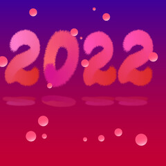 Chinese new year 2022 year of the tiger - Chinese zodiac symbol, Lunar new year concept, modern background design