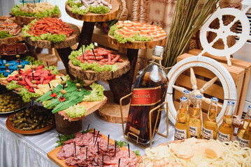 Delicious canapes as event dish