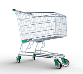3D supermarket cart
