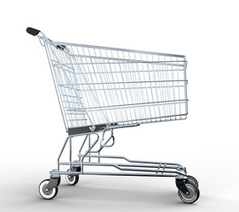3D supermarket cart
