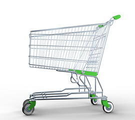3D supermarket cart