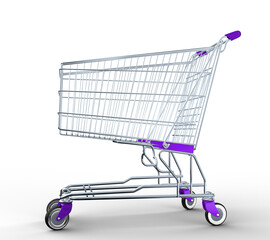 3D supermarket cart