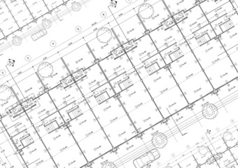Floor plan designed building on the drawing.