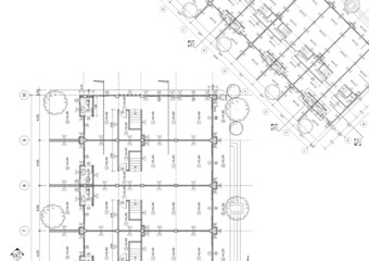 Floor plan designed building on the drawing.