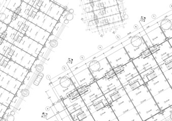 Floor plan designed building on the drawing.