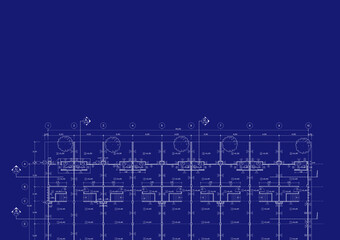 Floor plan designed building on the drawing.