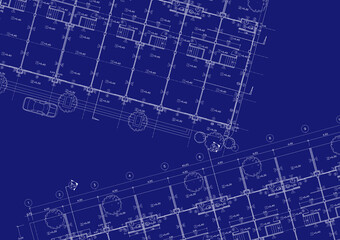 Floor plan designed building on the drawing.