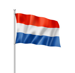 Fototapeta na wymiar Netherlands flag isolated on white