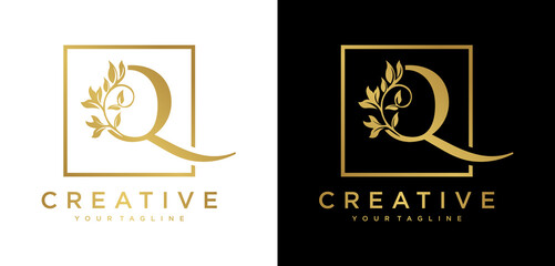 beauty letter Q design inspiration