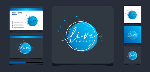 live logo style line fashion design inspiration