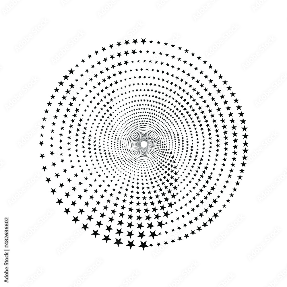 Poster halftone circular frame logo. circle dots isolated on the white background. fabric design element.ha