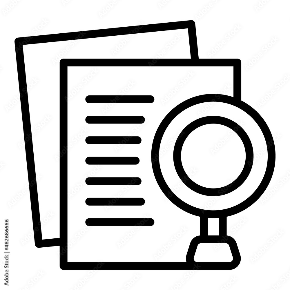 Poster learn data icon outline vector. study case. business success