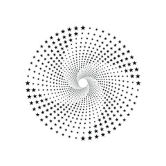 Halftone circular frame logo. Circle dots isolated on the white background. Fabric design element.Halftone circle dots texture. Vector design element for various purposes