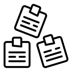 Case study icon outline vector. Business research. Learn data