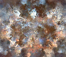 Expressive brushed painting on canvas. Abstract texture. 2d illustration. Wide brushstrokes. Modern digital art. Contemporary brush. Modern expression. Popular style pattern painted image.