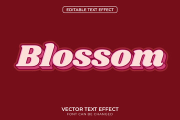 Blossom Text Effect