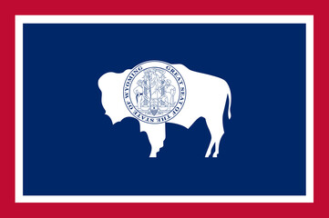 Flag of Wyoming is a state in the Mountain West subregion of the Western United States