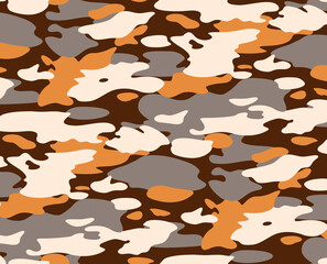 Seamless camouflage pattern, texture camouflage print.