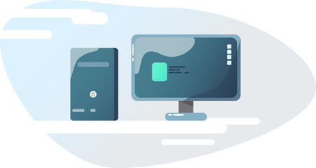 illustration of a computer