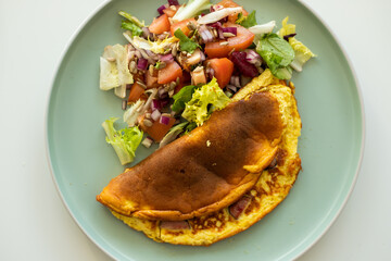 Healthy breakfast on a plate
