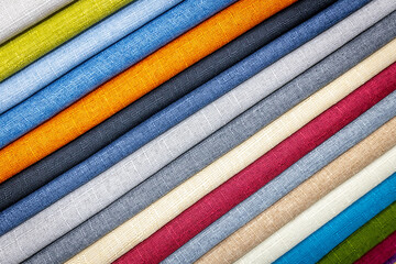 close up of colorful fabrics