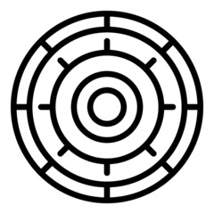 Cinema target icon outline vector. Movie book. Video library