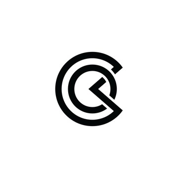 CO or OC initial letter logo design vector.