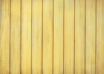 Yellow wood color texture vertical for background. Surface light clean of table top view. Natural patterns for design art work and interior or exterior. Grunge old white wood board wall pattern.
