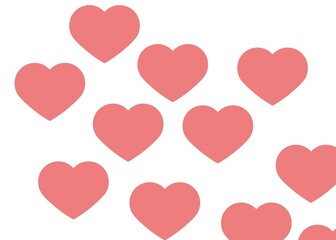seamless pattern with hearts valentine’s day 