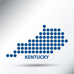 Kentucky State Abstract Dotted Map