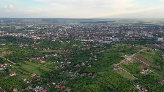 Aerial view of Oradea, Romania