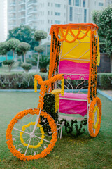 wheel of a bicycle