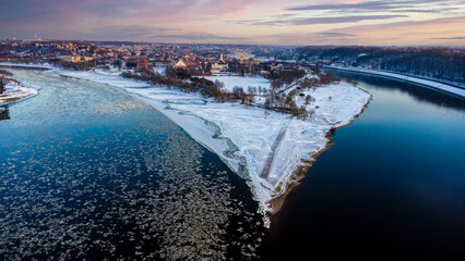 ice on the river, Kaunas 