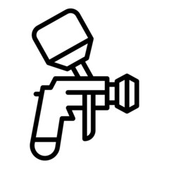 Garage sprayer icon outline vector. Gun painter. Sprayer paint