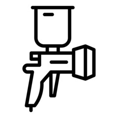 Body sprayer icon outline vector. Painter car. Auto repair