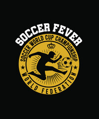 soccer fever tshirt design