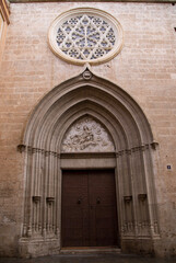 Fototapeta na wymiar Church Saint Nicholas and Saint Peter Martyr, December, Valencia, Spain