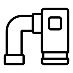House osmosis icon outline vector. Water reverse. Filter system