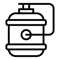 Tank filter icon outline vector. Water system. Plant equipment