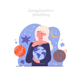 Fototapeta premium Concept of thinking types