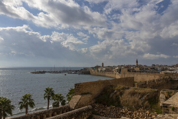 Fototapeta na wymiar Landmarks of the old town of Acre