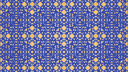 Yellow and blue lines pattern