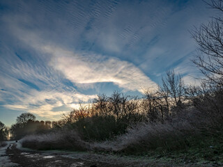 Walk on a cold clear day