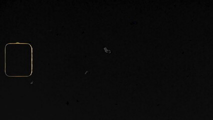 Reel Clutter, Old film tape with grain noise symbols footage. Distortion Dirt and Scratches and Flickering Light Leaks. VHS defects, artifacts and noise. Flickering tape cassette. 